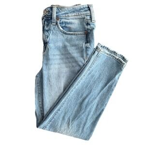 Old Navy OG Straight Jeans Light Wash High Rise Women's Size 0